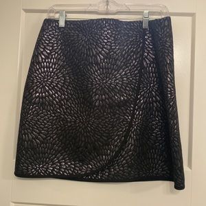 Black metallic skirt - LOFT